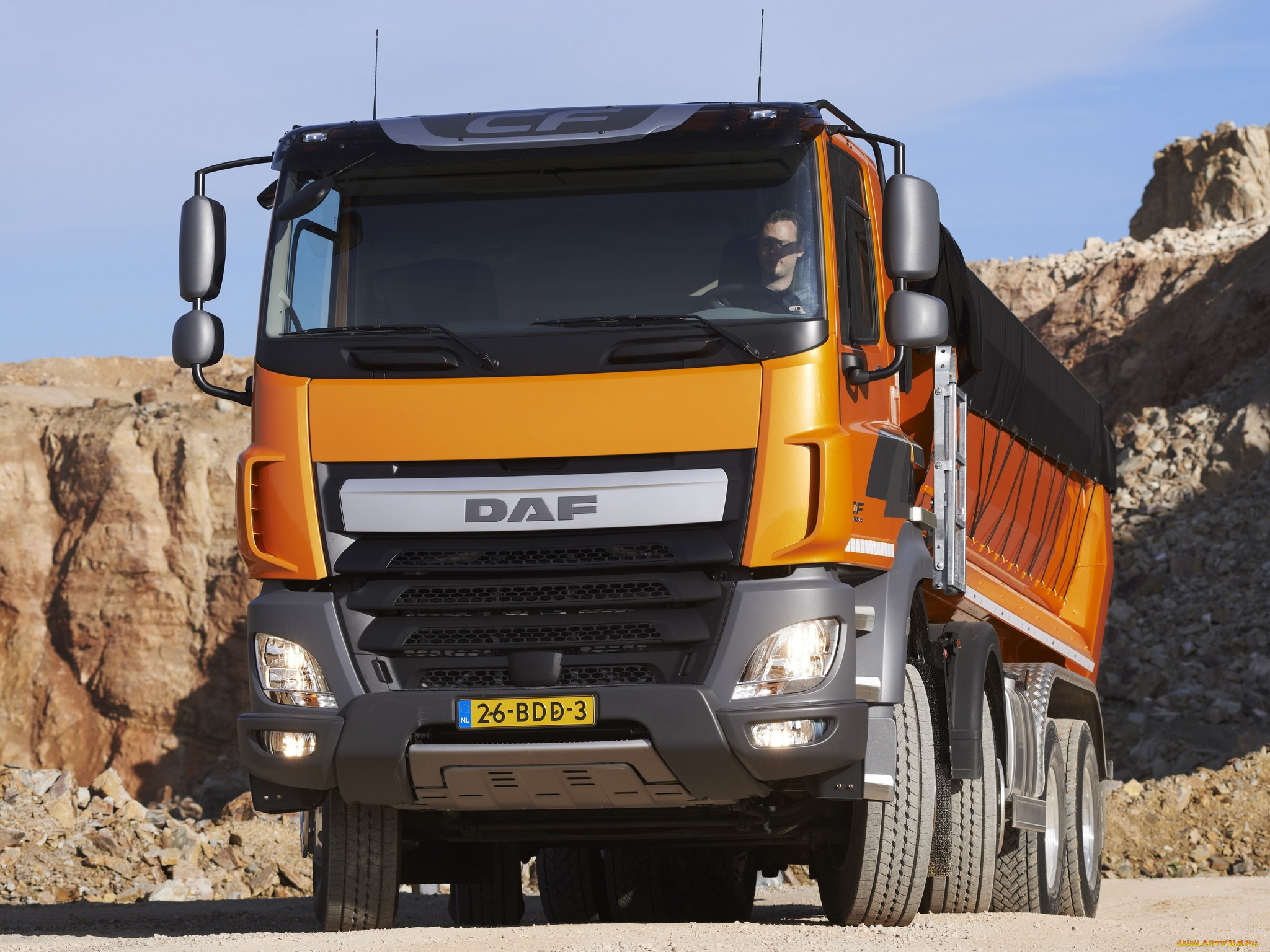 , daf , , , daf, 8x4, cf, 460, tipper, cab, day, fad